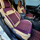 Set Coprisedili Auto Completo in Ecopelle - 14 Pezzi Imbottiti Premium per Tutti i Sedili