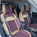 Set Coprisedili Auto Completo in Ecopelle - 14 Pezzi Imbottiti Premium per Tutti i Sedili