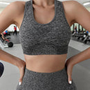 Completo Sportivo Donna 2 Pezzi - Leggings Push-Up + Reggiseno Sportivo Imbottito, Materiale Traspirante ad Asciugatura Rapida
