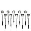 Set 10 Lampade Solari da Giardino LED - Illuminazione Esterna Bianco Caldo, Design a Picchetto