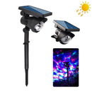 Proiettore LED Solare RGB Rotante per Esterno - Illuminazione Decorativa da Giardino