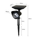 Proiettore LED Solare RGB Rotante per Esterno - Illuminazione Decorativa da Giardino