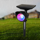 Proiettore LED Solare RGB Rotante per Esterno - Illuminazione Decorativa da Giardino