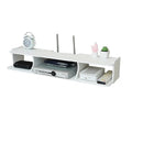 Supporto da parete multifunzione per router e accessori - 3 scomparti, 60x20cm