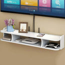 Supporto da parete multifunzione per router e accessori - 3 scomparti, 60x20cm