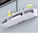 Supporto da parete multifunzione per router e accessori - 3 scomparti, 60x20cm