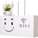 Supporto Router Wireless da Parete - Mensola per Nascondere i Cavi e Organizzare le Apparecchiature WiFi