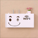 Supporto Router Wireless da Parete - Mensola per Nascondere i Cavi e Organizzare le Apparecchiature WiFi