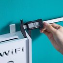 Supporto Router Wireless da Parete - Mensola per Nascondere i Cavi e Organizzare le Apparecchiature WiFi
