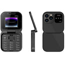 Telefono Flip i16Pro Mini - Dual SIM, Schermo HD, Bluetooth, Radio FM - Design Compatto e Resistente