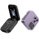 Telefono Flip i16Pro Mini - Dual SIM, Schermo HD, Bluetooth, Radio FM - Design Compatto e Resistente