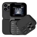 Telefono Flip i16Pro Mini - Dual SIM, Schermo HD, Bluetooth, Radio FM - Design Compatto e Resistente
