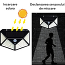 Lampada Solare con 100 LED e Sensore di Movimento - 600 Lumen