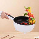 Padella e Pentola Elettrica Portatile Per Cucinare Senza Cucina a Gas, 2-in-1, con coperchio trasparente, 26 cm