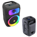 Cassa Portatile MS-2043BT con Woofer 8 pollici, Bluetooth, Luci RGB e Microfono per Karaoke
