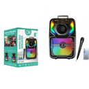 Cassa Portatile Wireless Bluetooth, Altoparlante 8 Pollici, Luci RGB, Microfono Karaoke e Telecomando BT-2092