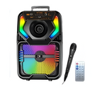 Cassa Portatile Wireless Bluetooth, Altoparlante 8 Pollici, Luci RGB, Microfono Karaoke e Telecomando BT-2092