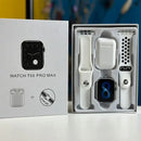 Smartwatch T55 Pro Max + Auricolari Bluetooth + Dock di Ricarica + Cinturino Extra - Set Completo