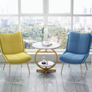 Tavolino da caffè rotondo a 2 livelli - Design moderno effetto marmo elegante