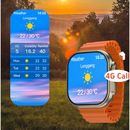 Smartwatch K4G Ultra con SIM 4G - Videochiamate, Assistente AI e Monitoraggio Salute