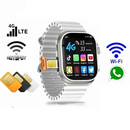Smartwatch K4G Ultra con SIM 4G - Videochiamate, Assistente AI e Monitoraggio Salute