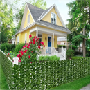 Siepe Artificiale con Foglie Verdi 1x3m - Parete Verde Decorativa Interno/Esterno