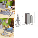 Set 19 Utensili da Cucina in Silicone con Supporto - Manici in Legno, Resistenti a 230°C