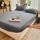Set Coprimaterasso Impermeabile 180x200x25cm con Elastico + 2 Federe 47x70cm - Antiacaro