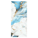 Pellicola Autoadesiva per Pareti Effetto Marmo Azzurro Pastello con Oro 0,6x3m - Design Premium