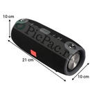 Cassa Portatile Bluetooth Resistente all'Acqua - Design Metallico, Autonomia 10h