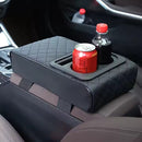 Cuscino Bracciolo Auto con 2 Portabicchieri - Comfort e Organizzazione in Viaggio