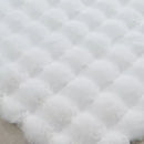 Tappeto Soffice in Pelliccia Sintetica Design 3D Bubble 180x230cm - Bianco Nordic per Soggiorno e Camera da Letto