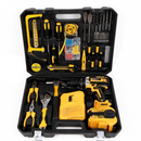 Kit Trapano a Percussione con 2 Batterie - Set Completo con Stazione di Ricarica e Accessori Premium