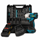 Chiave a Impulsi Avvitatore 380Nm, 43 accessori, 2 batterie 48V, valigetta di trasporto inclusa