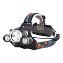 Torcia Frontale LED Professionale 5000 Lumen - Ricaricabile USB, Portata 500m