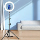 Lampada LED Circolare Professionale con Treppiede e Supporto per Telefono - Ring Light per Makeup e Foto