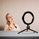 Lampada LED Circolare Professionale con Treppiede e Supporto per Telefono - Ring Light per Makeup e Foto