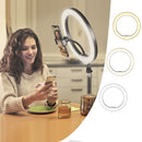 Lampada LED Circolare Professionale con Treppiede e Supporto per Telefono - Ring Light per Makeup e Foto