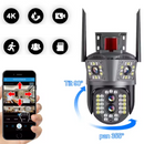 Telecamera di Sorveglianza WiFi 12MP Ultra HD con Zoom 5X e Scheda 32GB - Kit Completo Sicurezza