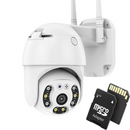 Telecamera di Sorveglianza Wireless FULL HD 1080P con Scheda 32GB - Rotante, WiFi, Visione Notturna