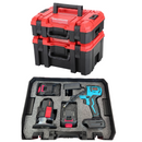 Kit Utensili Multifunzione 7 in 1 - 48V Li-Ion, 2 Batterie, 7 Testine Intercambiabili per Foratura, Taglio, Levigatura