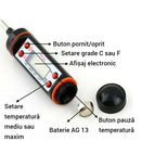 Termometro Digitale da Cucina - Precisione ±1°C, Intervallo da -50°C a 300°C
