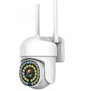 Telecamera di Sorveglianza WiFi Smart da Esterno con Visione Notturna a Colori, Rilevamento del Movimento e Controllo da Telefono