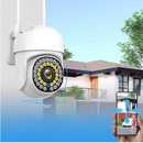 Telecamera di Sorveglianza WiFi Smart da Esterno con Visione Notturna a Colori, Rilevamento del Movimento e Controllo da Telefono