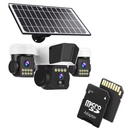 Telecamera di Sorveglianza Solare 4G TL3 + Scheda 32GB - Batteria 12000mAh, Visione Notturna, Sensore PIR