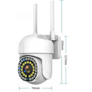 Set 2 Telecamere di Sorveglianza WiFi da Esterno/Interno con Visione Notturna a Colori, Controllo da Telefono, Rilevamento Movimento