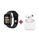 Set Promo 1+1 Smartwatch + Auricolari Wireless - Schermo HD, Monitoraggio della Salute, Controllo della Musica