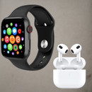 Set Promo 1+1 Smartwatch + Auricolari Wireless - Schermo HD, Monitoraggio della Salute, Controllo della Musica