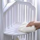 Scaffale ad Angolo Bianco a 3 Ripiani 80cm - Organizer Compatto Resistente all'Umidità per Bagno e Cucina