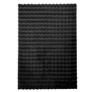 Tappeto in Pelliccia Sintetica Design 3D Bubble Nordic 180x230cm - Morbido e Soffice per Soggiorno e Camera da Letto, Nero